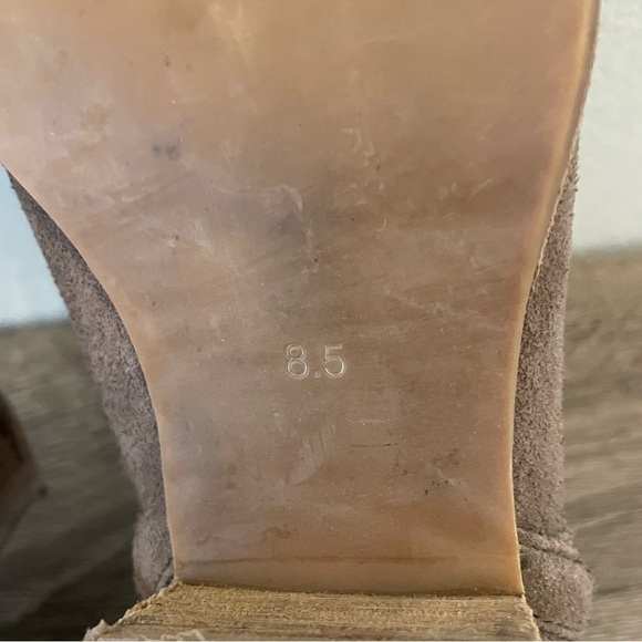 Jeffrey Campbell Taggart Tan Suede Caged Cutout Ankle Boots Booties, Size 8.5 - Picture 8 of 9